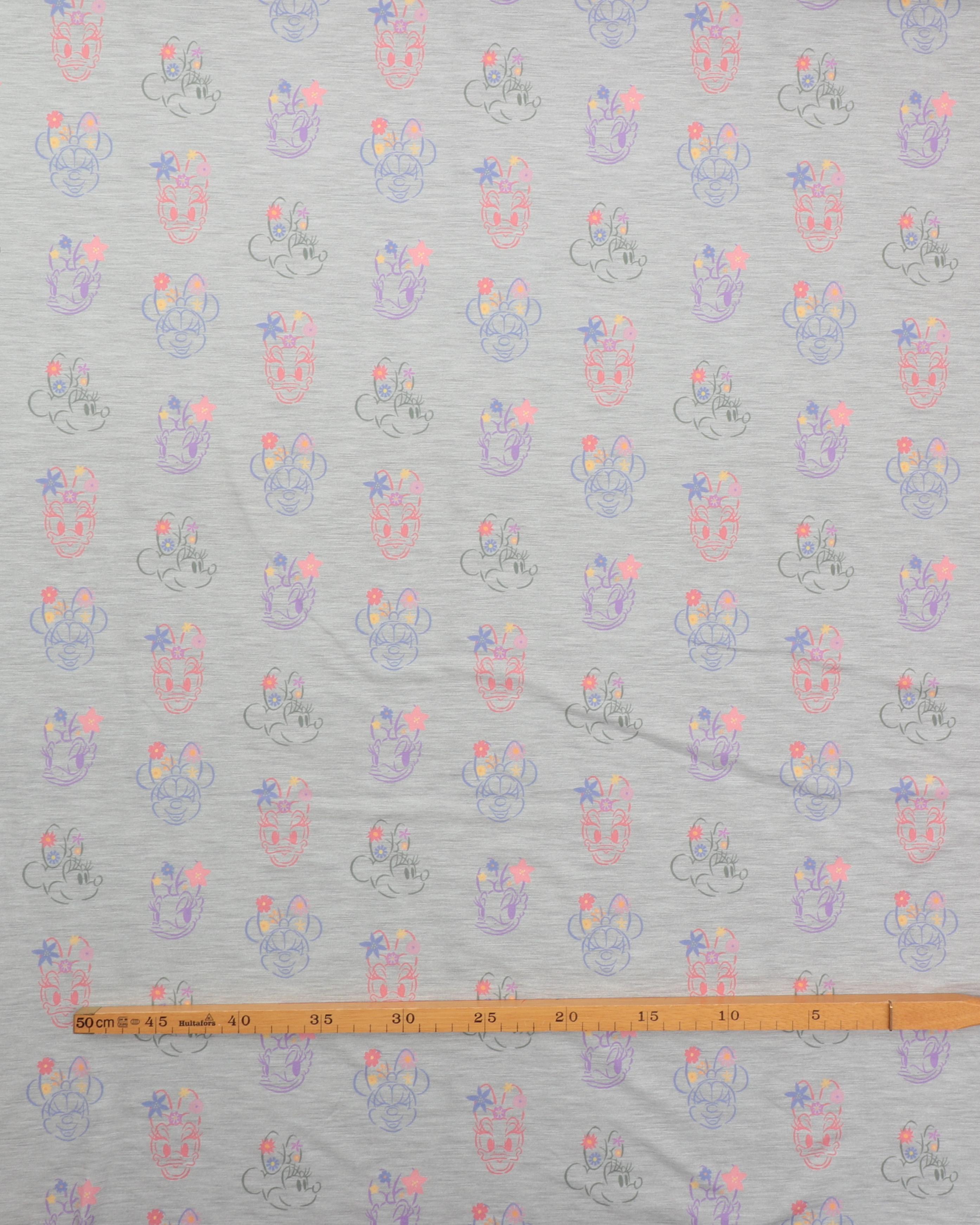 Minnie Mouse og Andersine på meleret lysegrå - Jersey 4 Minnie Mouse og Andersine på meleret lysegrå - Jersey - Billede 2