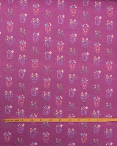 Alternative view of Minnie Mouse og Andersine på meleret cerise - Jersey