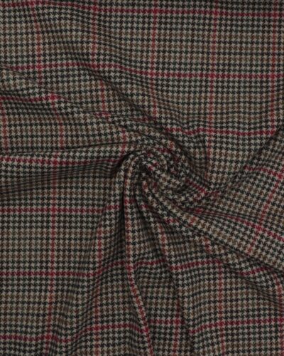 Pepitatern i flere farver - Uld/polyester - Billede 3