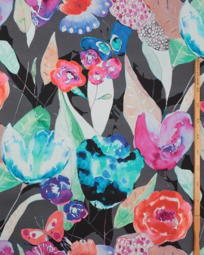 Store blomster og sommerfugle - Boligtekstil 7 Store blomster og sommerfugle - Boligtekstil - Billede 3