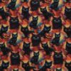 Halloween, sorte katte og græskar -  Jersey