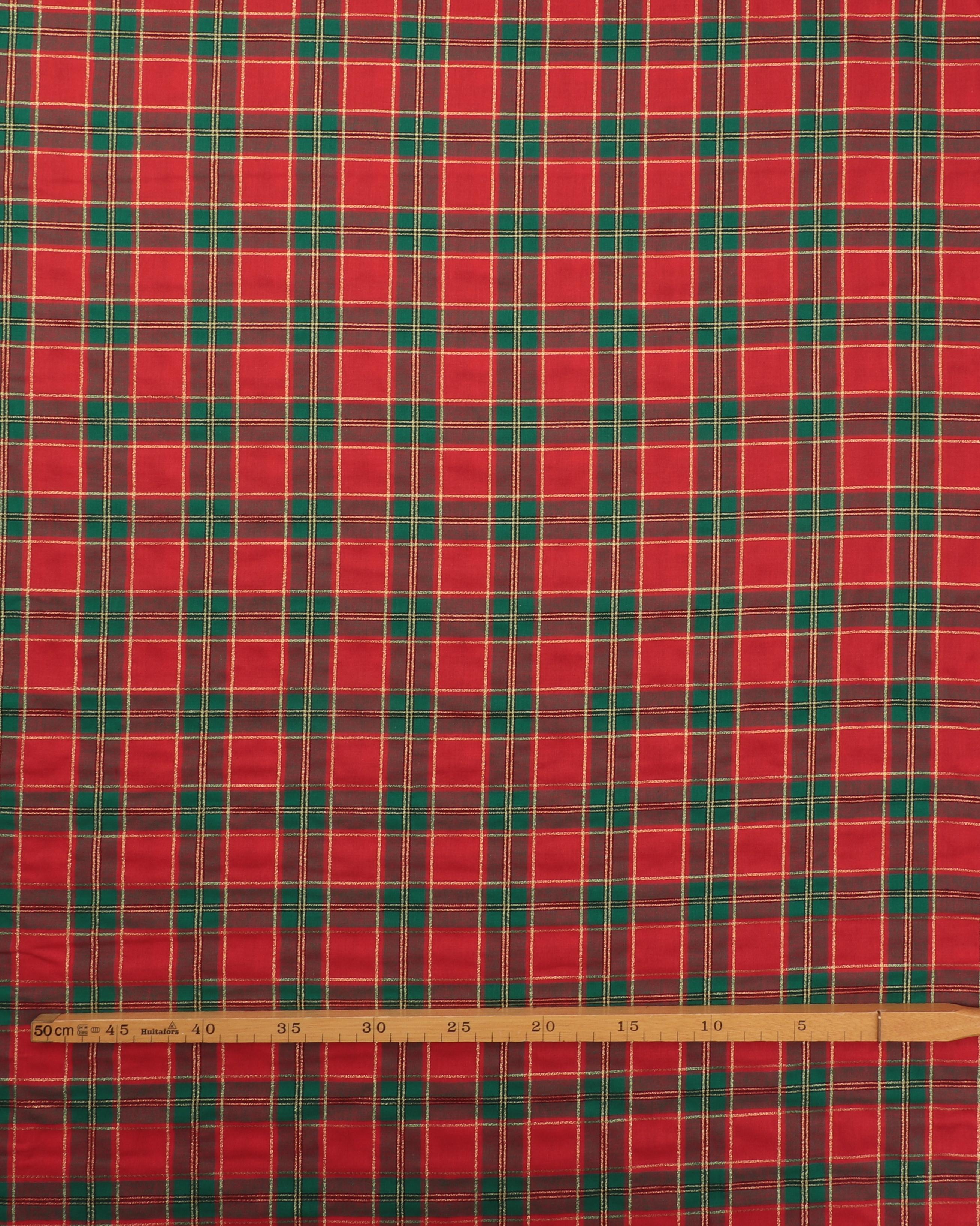 Tern, rød/grøn/guld - Bomuld/polyester 4 Tern, rød/grøn/guld - Bomuld/polyester - Billede 2