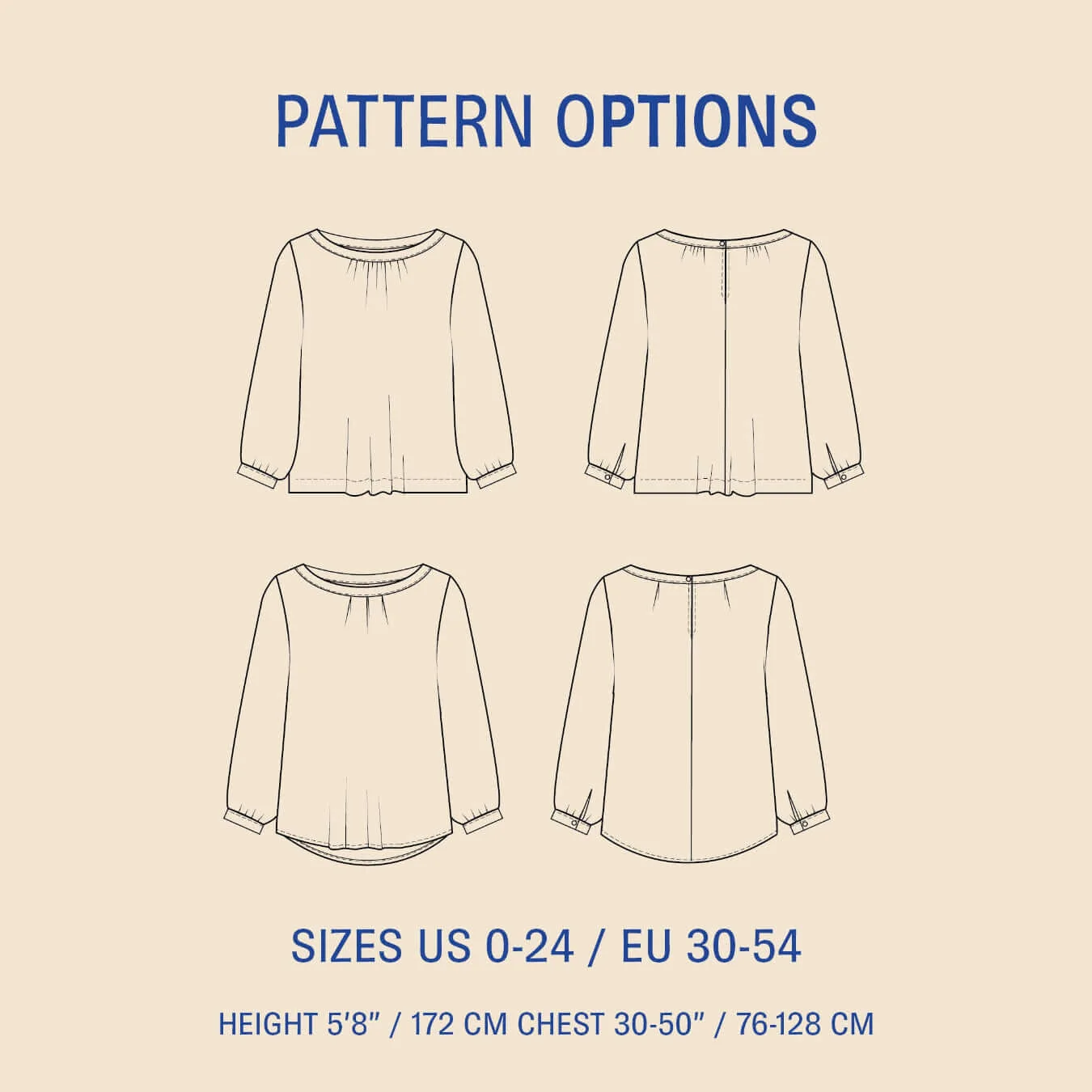 Esther blouse - str. 30-54 4 Esther blouse - str. 30-54 - Billede 2