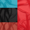 Ensfarvet polyester chiffon 1 Ensfarvet polyester chiffon