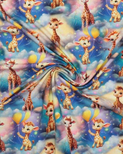 Giraffer leger med balloner - Jersey - Billede 3
