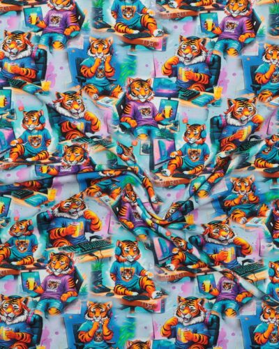Tiger der gamer - French Terry 7 Tiger der gamer - French Terry - Billede 3