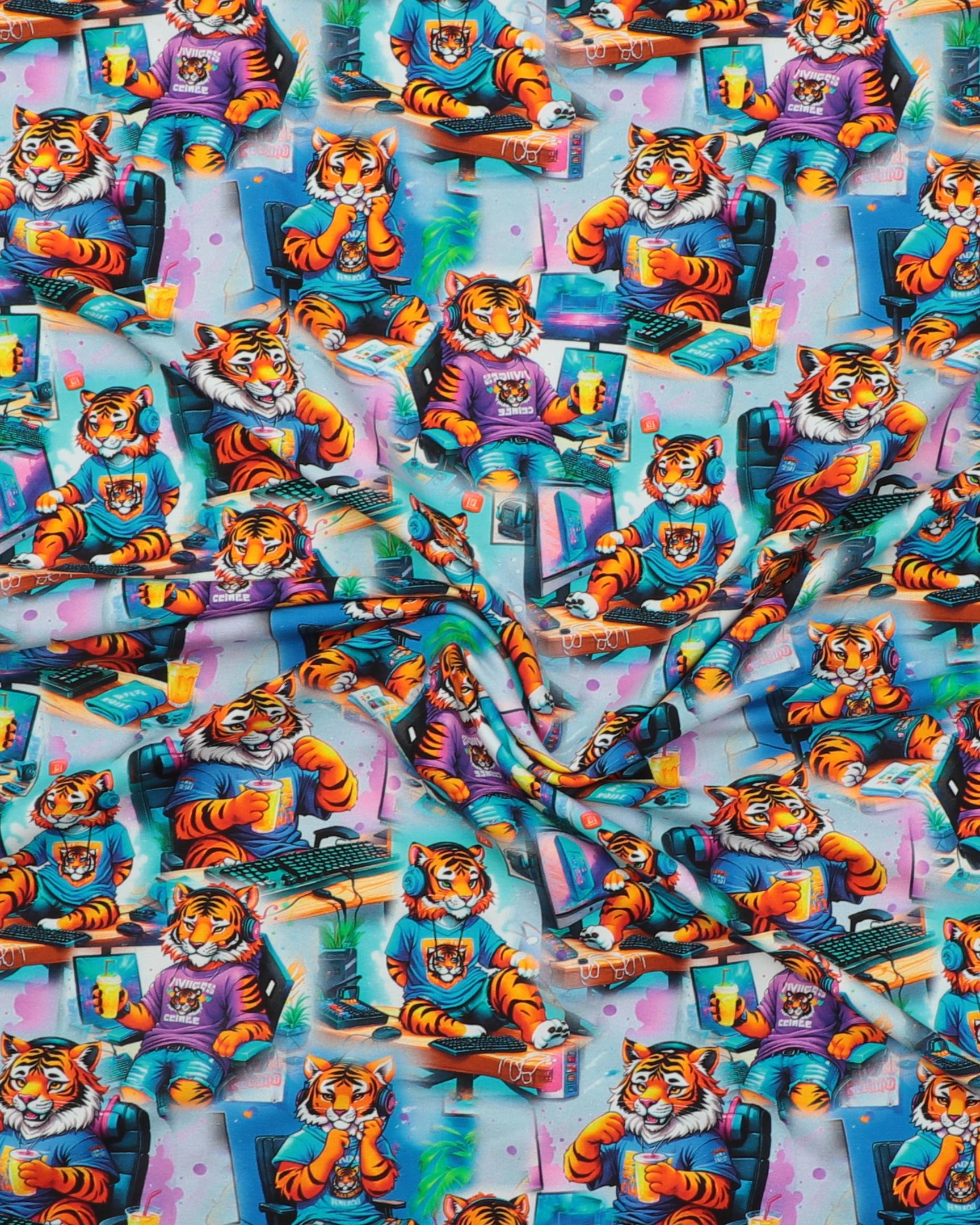 Tiger der gamer - French Terry 5 Tiger der gamer - French Terry - Billede 3