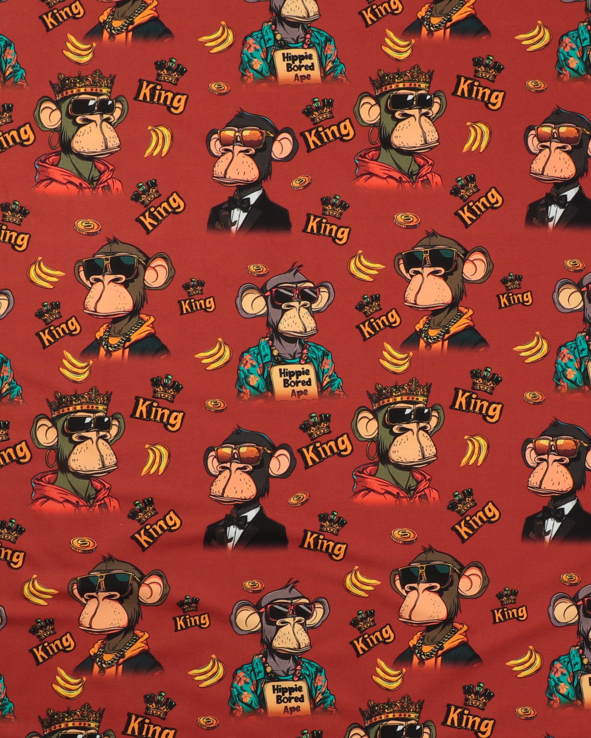 Fra hippie til King, chimpanse - French Terry 2 Fra hippie til King, chimpanse - French Terry