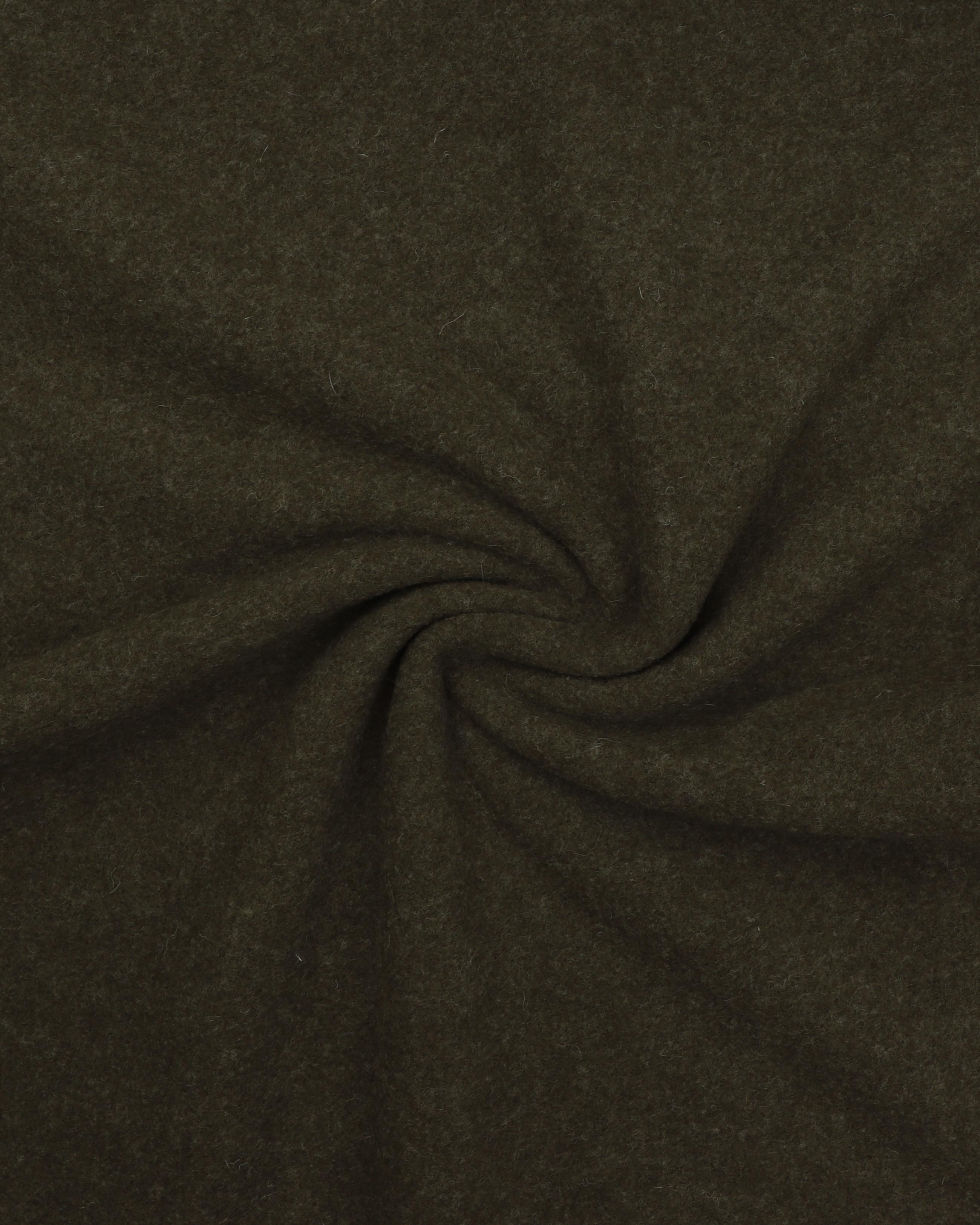 Meleret armygrøn - 100% Uld, fleece (merinould) 3 Meleret armygrøn - 100% Uld, fleece (merinould)