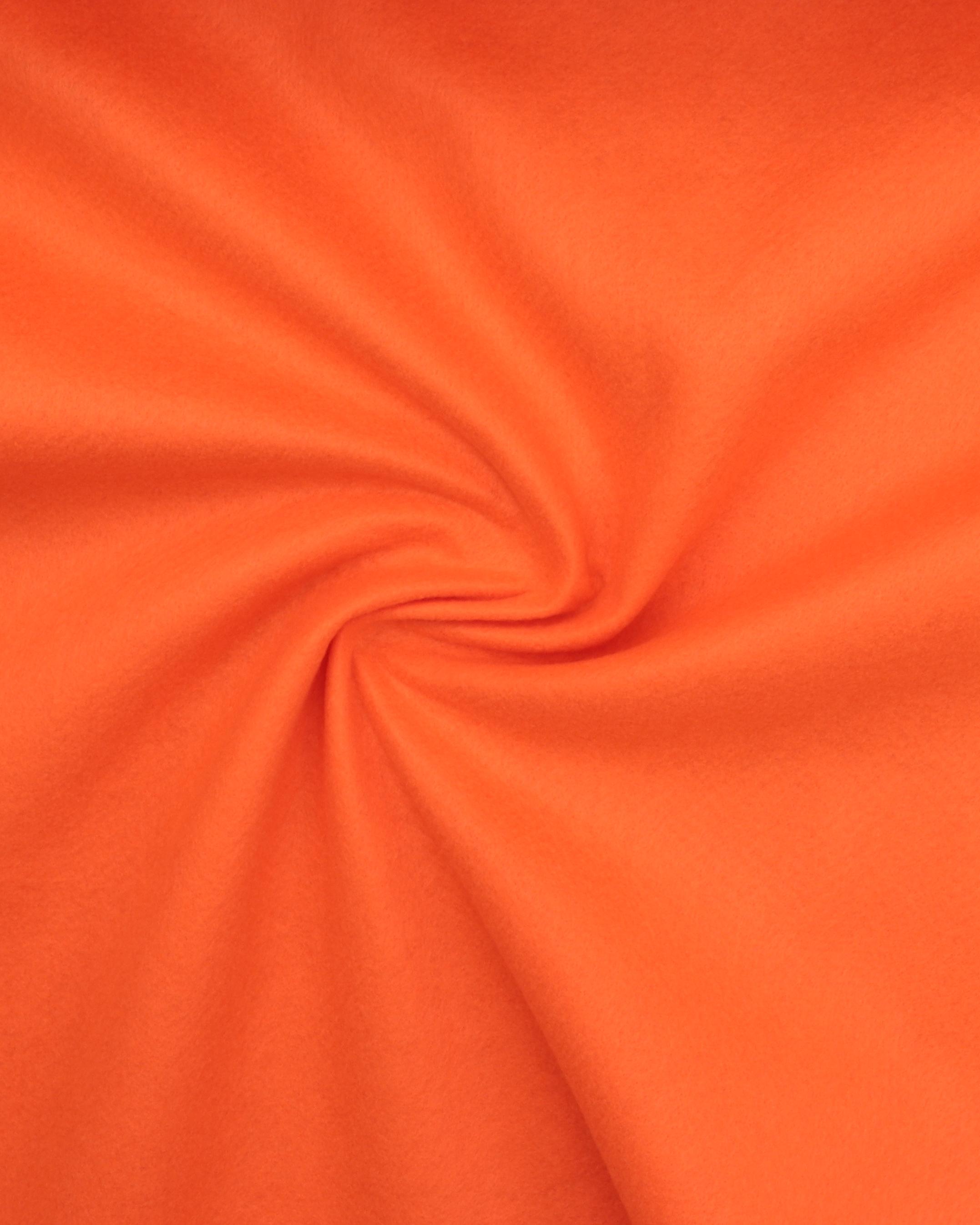 Hobbyfilt, ca. 1,5 mm - 90 cm bred - Orange - 100% Akryl