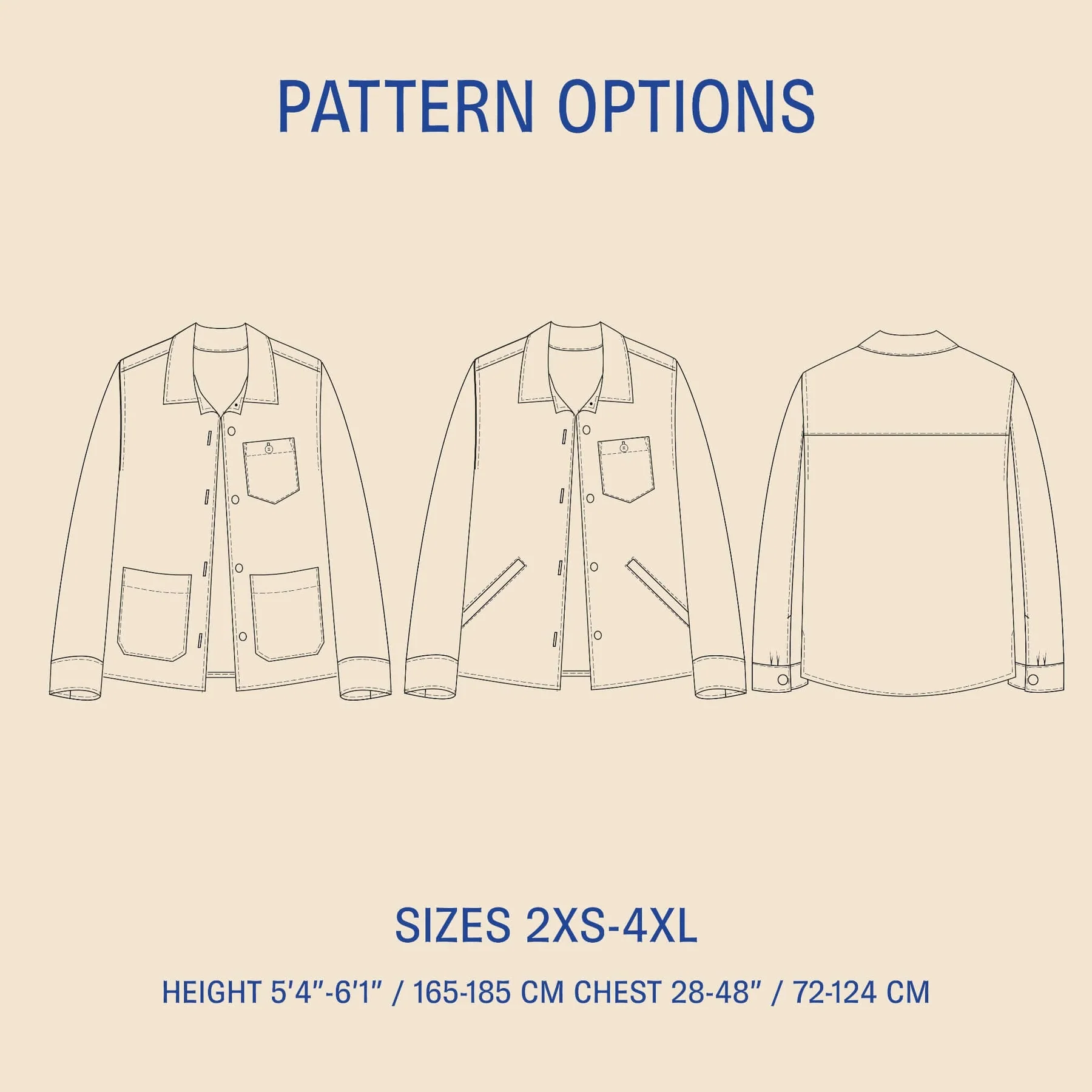 Overshirt jacket - str. 2xs-4xl 4 Overshirt jacket - str. 2xs-4xl - Billede 2